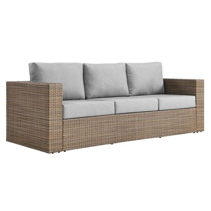 Modway - Convene Outdoor Patio Outdoor Patio Sofa - EEI-6245-CAP-GRY veiw 2