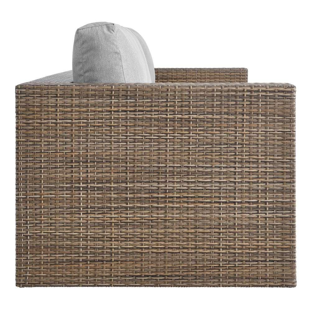 Modway - Convene Outdoor Patio Outdoor Patio Sofa - EEI-6245-CAP-GRY veiw 3