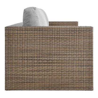Modway - Convene Outdoor Patio Outdoor Patio Sofa - EEI-6245-CAP-GRY veiw 3