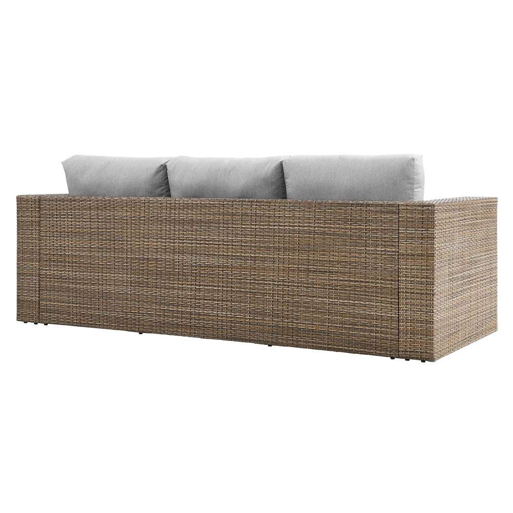 Modway - Convene Outdoor Patio Outdoor Patio Sofa - EEI-6245-CAP-GRY veiw 4