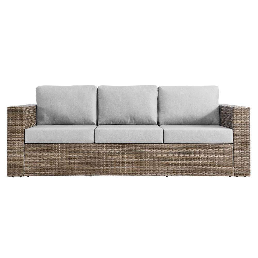 Modway - Convene Outdoor Patio Outdoor Patio Sofa - EEI-6245-CAP-GRY veiw 5