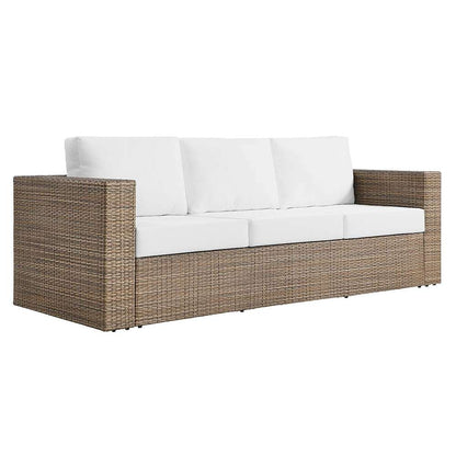 Modway - Convene Outdoor Patio Outdoor Patio Sofa - EEI-6245-CAP-WHI veiw 1