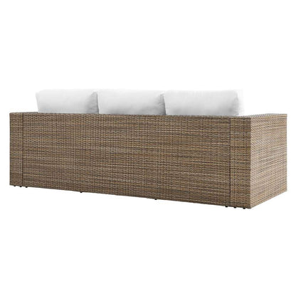 Modway - Convene Outdoor Patio Outdoor Patio Sofa - EEI-6245-CAP-WHI veiw 4