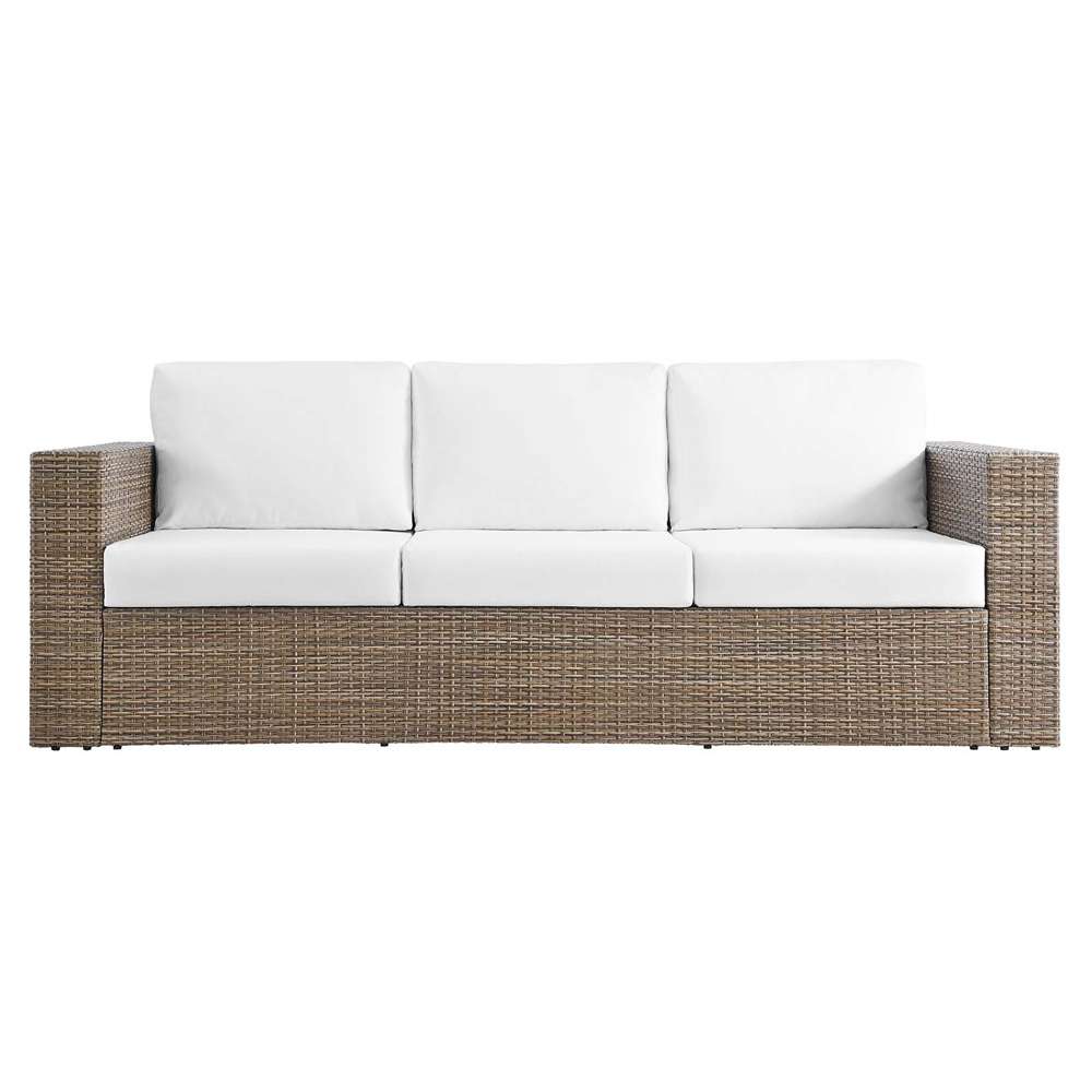Modway - Convene Outdoor Patio Outdoor Patio Sofa - EEI-6245-CAP-WHI veiw 5