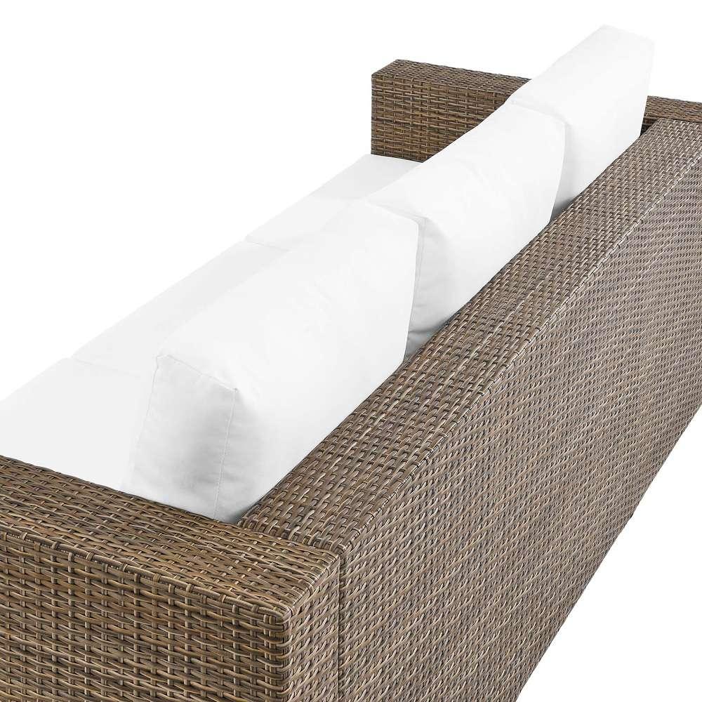 Modway - Convene Outdoor Patio Outdoor Patio Sofa - EEI-6245-CAP-WHI veiw 6