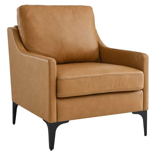 Modway - Corland Leather Armchair - EEI-6022-TAN veiw 1