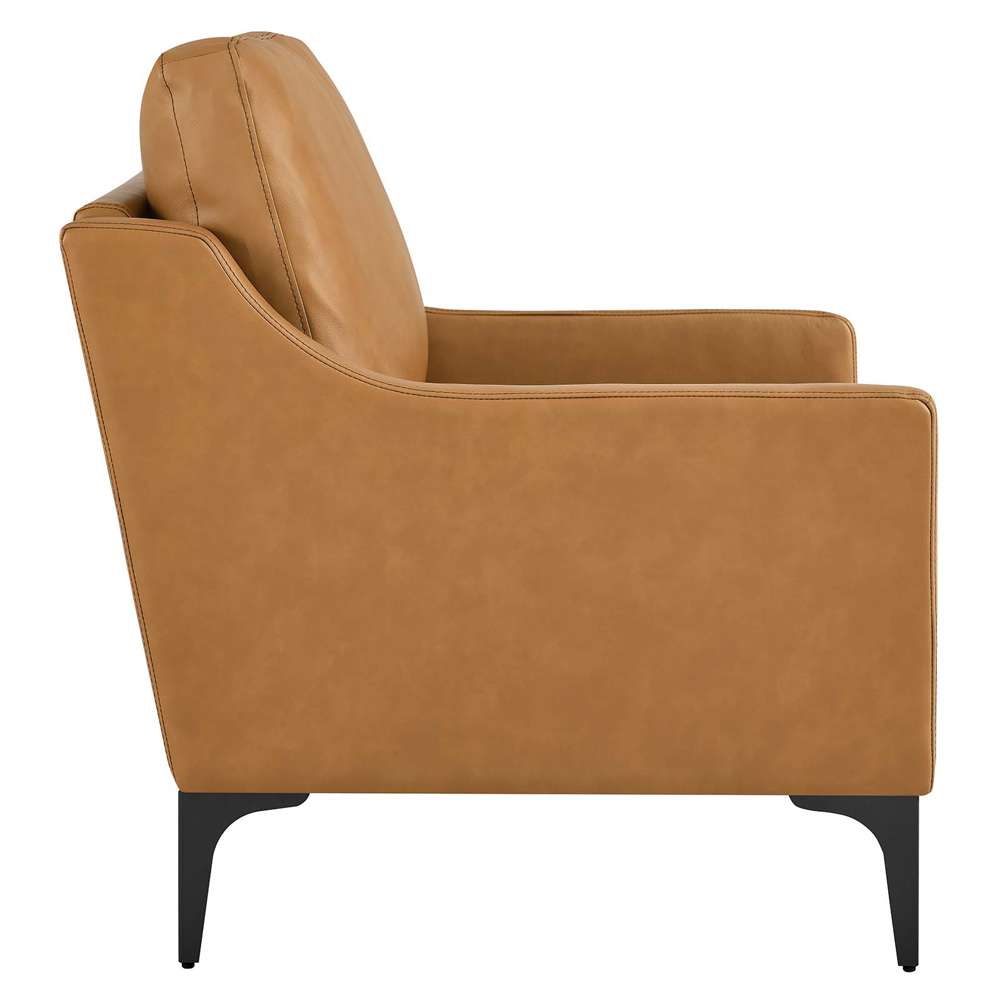 Modway - Corland Leather Armchair - EEI-6022-TAN veiw 3