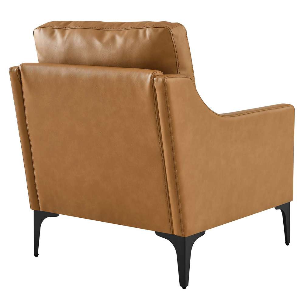 Modway - Corland Leather Armchair - EEI-6022-TAN veiw 4