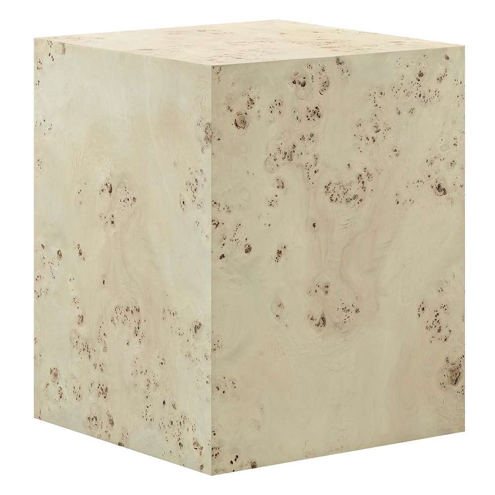 Modway - Cosmos 16in Square Burl Wood Side Table - EEI-6273-BLB veiw 1