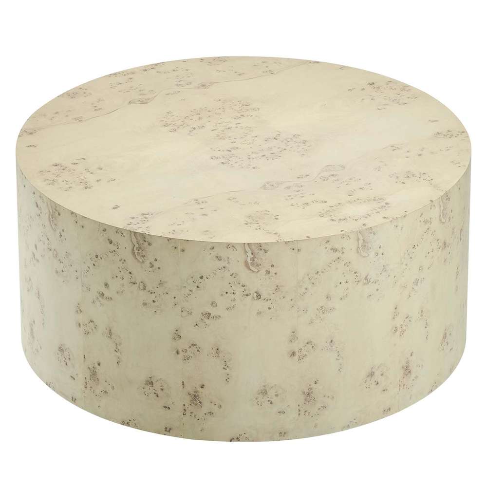 Modway - Cosmos 35in Round Burl Wood Coffee Table - EEI-6274-BLB veiw 3