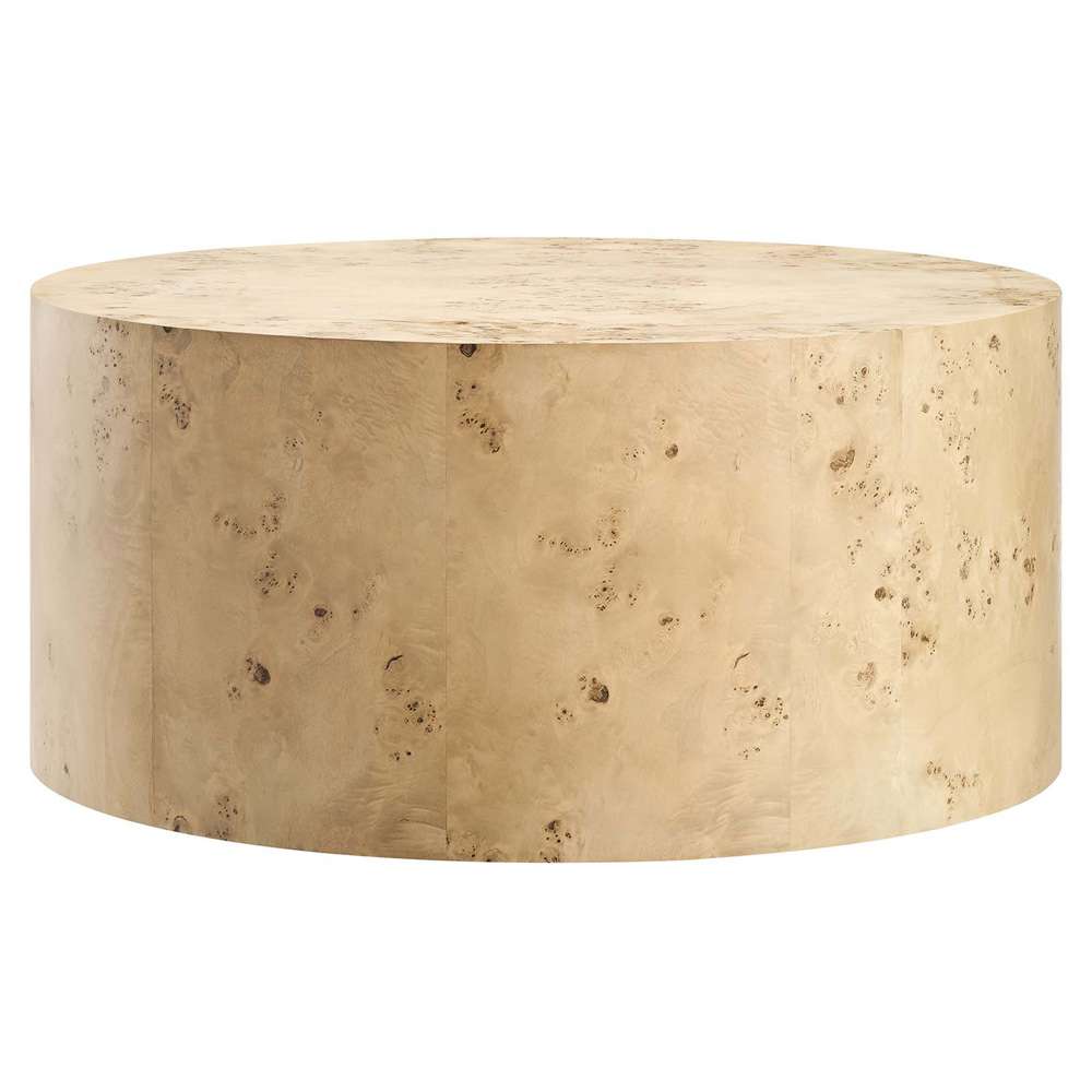 Modway - Cosmos 35in Round Burl Wood Coffee Table - EEI-6274-NAB veiw 2