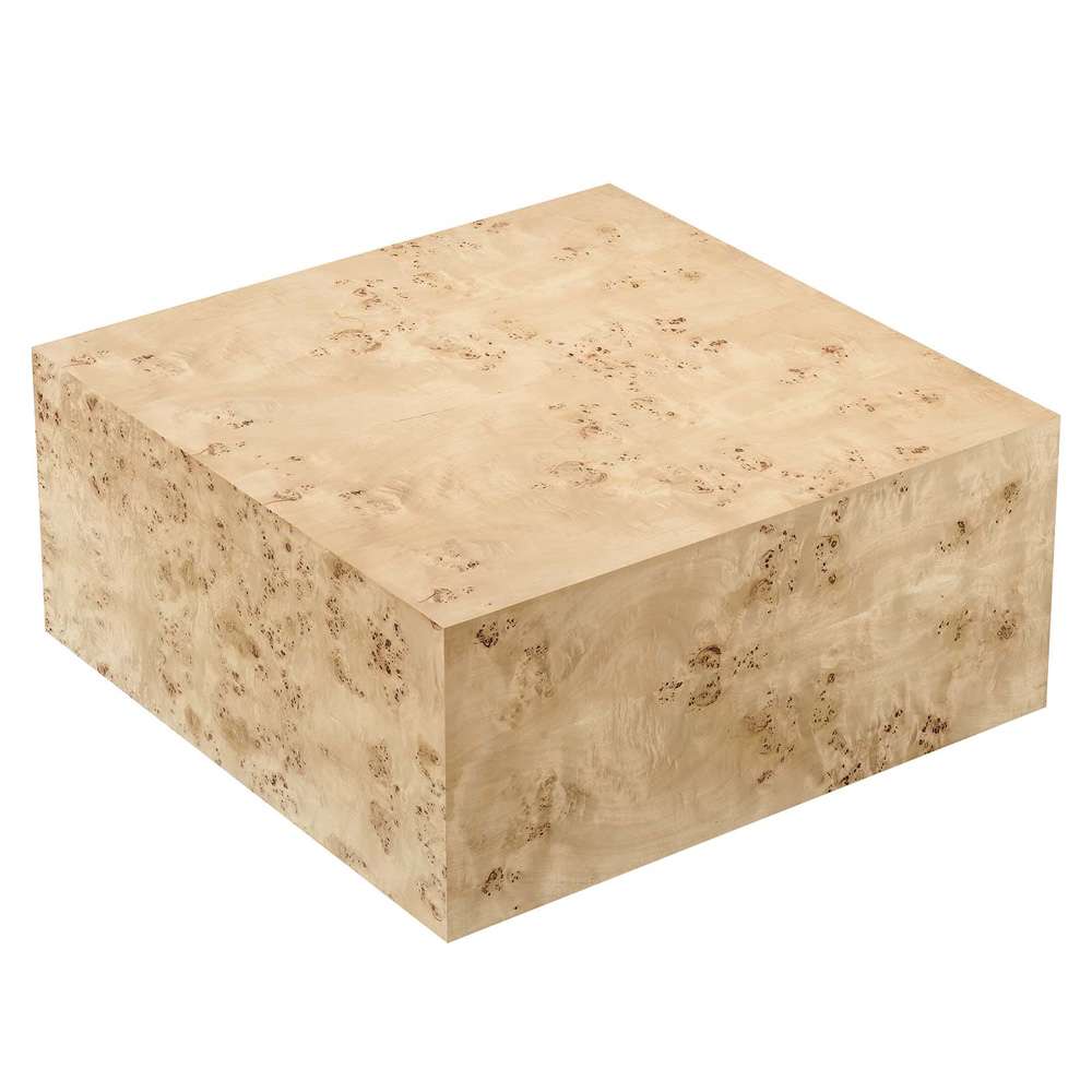 Modway - Cosmos 36in Square Burl Wood Coffee Table - EEI-6272-NAB veiw 3