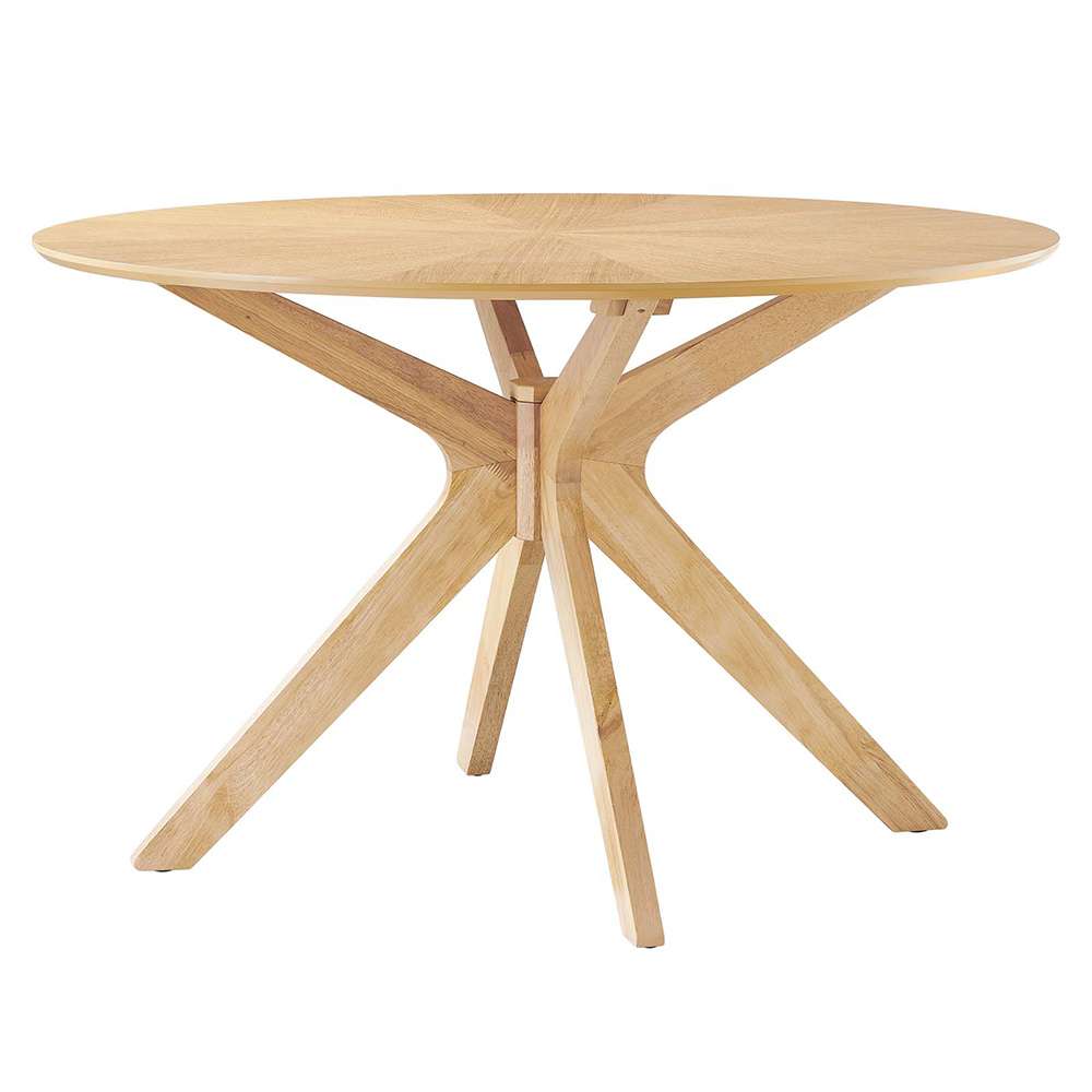 Modway - Crossroads 47in Round Wood Dining Table - EEI-3847-OAK veiw 1