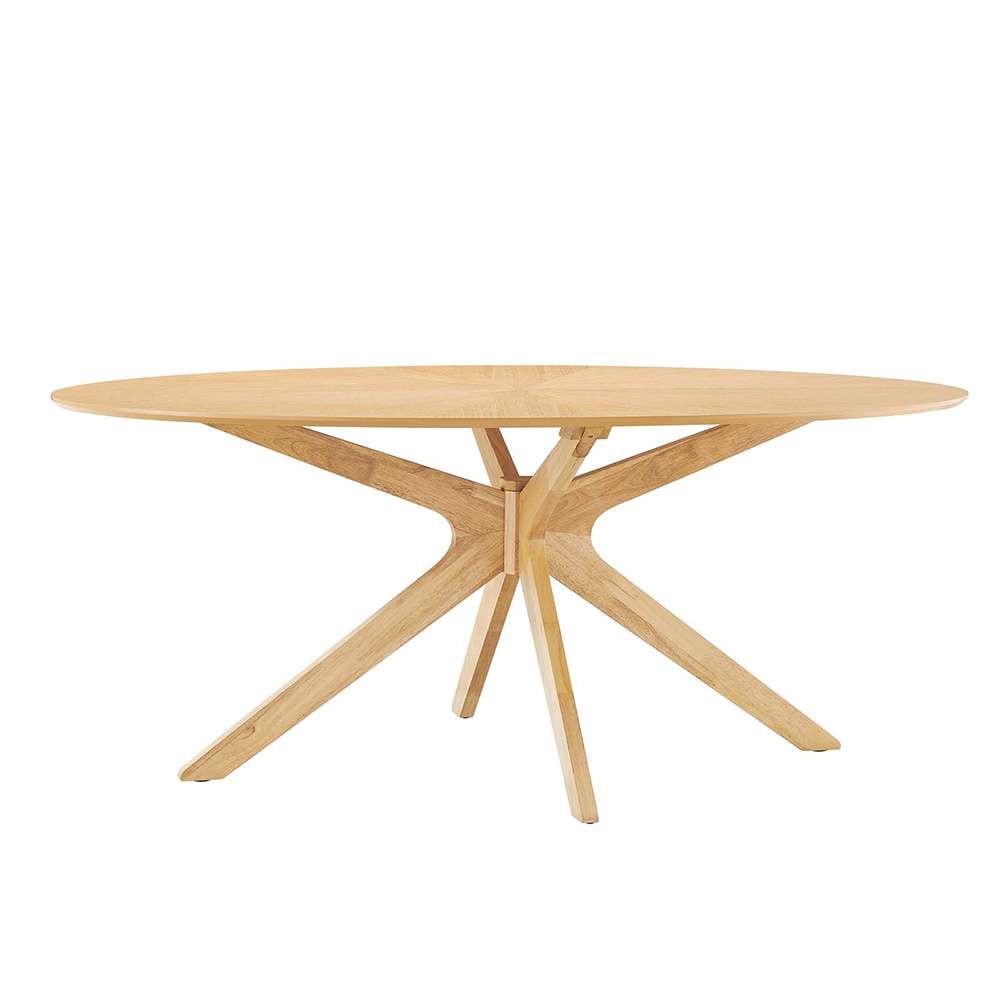 Modway - Crossroads 71in Oval Wood Dining Table - EEI-3849-OAK veiw 1