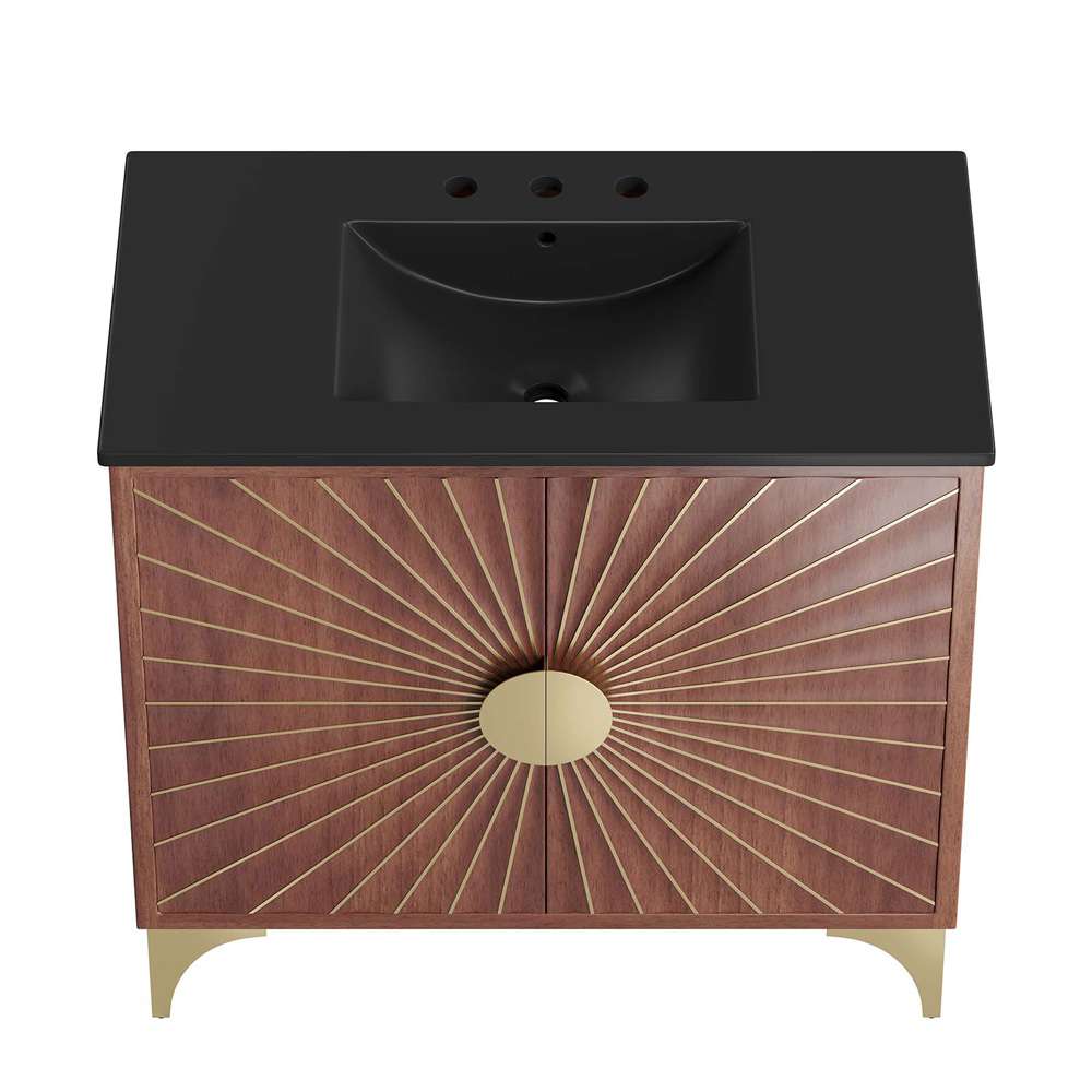 Modway - Daylight 36in Bathroom Vanity - EEI-6300-BLK-WAL veiw 4