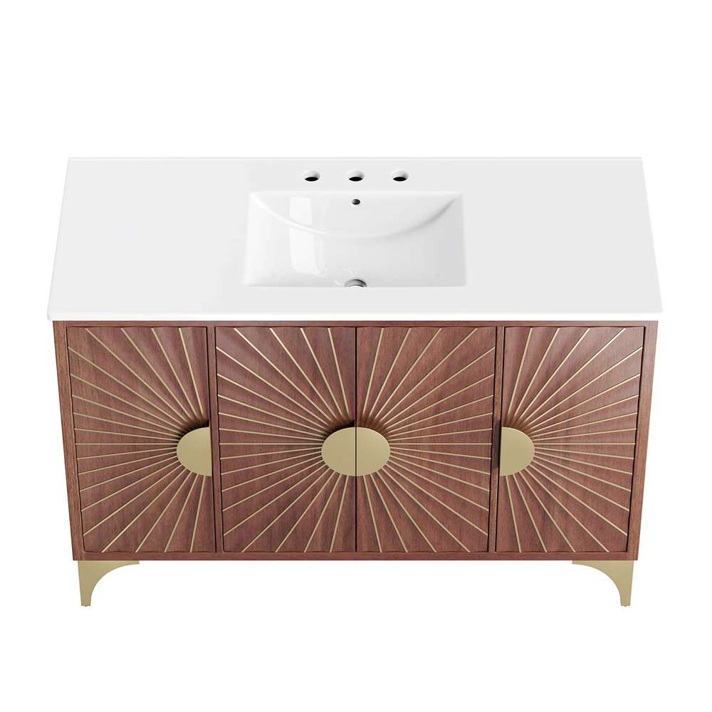 Modway - Daylight 48in Bathroom Vanity - EEI-6302-WHI-WAL veiw 4