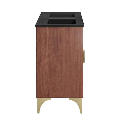 Modway - Daylight 48in Double Sink Bathroom Vanity - EEI-6308-BLK-WAL veiw 3