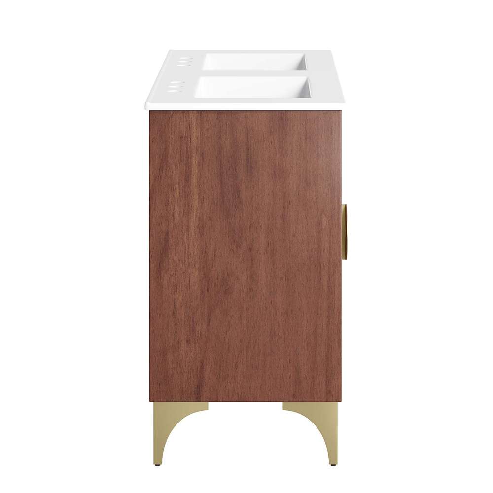 Modway - Daylight 48in Double Sink Bathroom Vanity - EEI-6306-WHI-WAL veiw 3