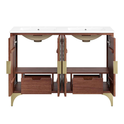 Modway - Daylight 48in Double Sink Bathroom Vanity - EEI-6306-WHI-WAL veiw 6
