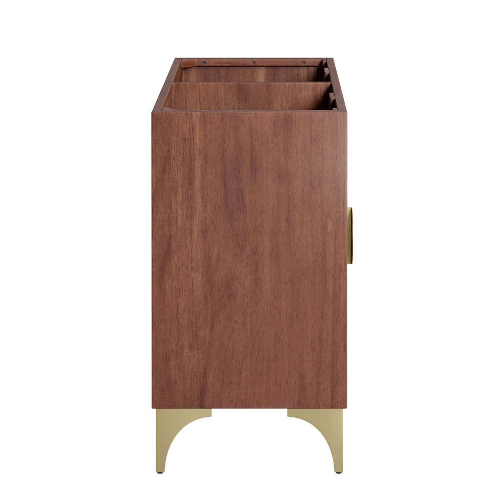 Modway - Daylight 48in Double Sink Compatible (Not Included) Bathroom Vanity Cabinet - EEI-6169-WAL veiw 3