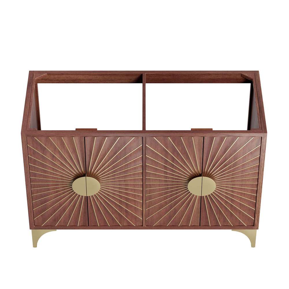 Modway - Daylight 48in Double Sink Compatible (Not Included) Bathroom Vanity Cabinet - EEI-6169-WAL veiw 4