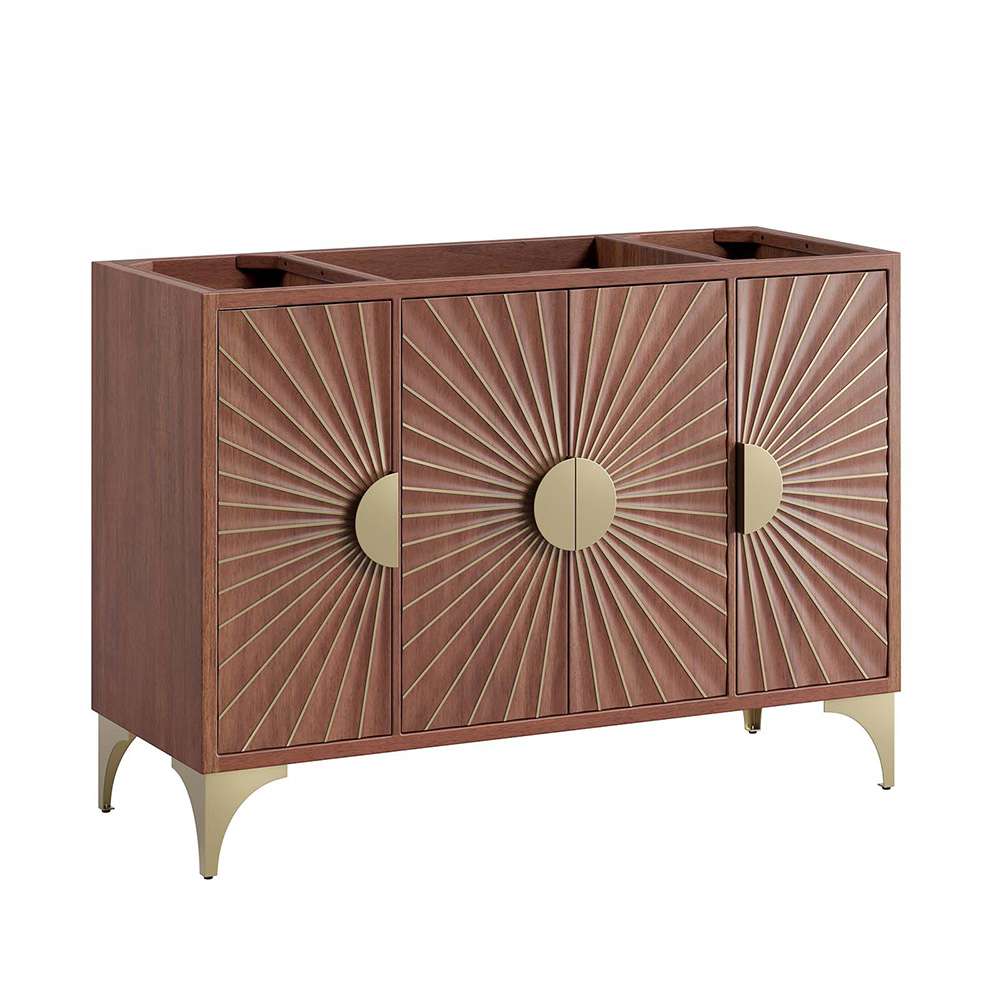 Modway - Daylight 48in Single Sink Compatible (Not Included) Bathroom Vanity Cabinet - EEI-6168-WAL veiw 1
