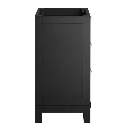 Modway - Dixie 24in Solid Wood Bathroom Vanity Cabinet (Sink Basin Not Included) - EEI-6625-BLK veiw 3