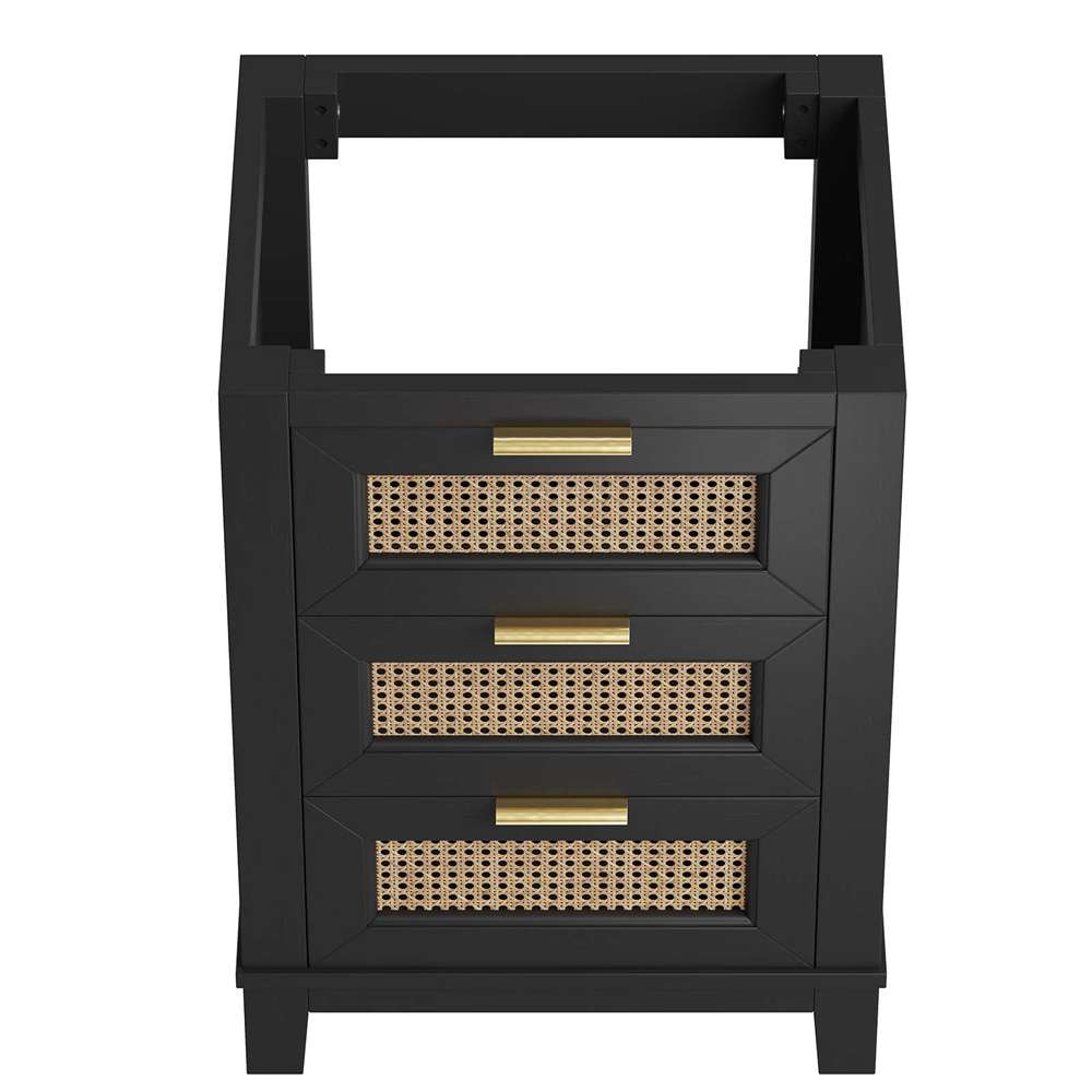Modway - Dixie 24in Solid Wood Bathroom Vanity Cabinet (Sink Basin Not Included) - EEI-6625-BLK veiw 6