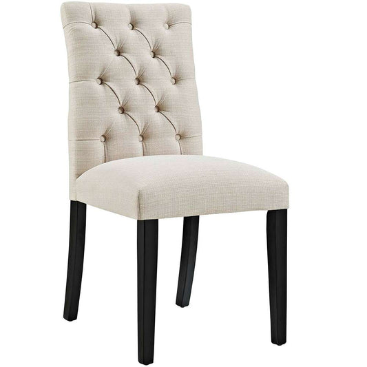 Modway - Duchess Button Tufted Fabric Dining Chair - EEI-2231-BEI veiw 1