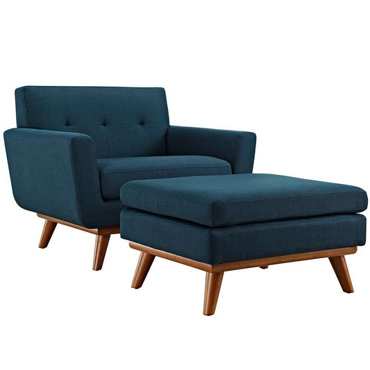 Modway - Engage 2 Piece Armchair and Ottoman - EEI-2187-AZU-SET veiw 1