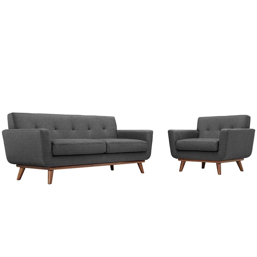 Modway - Engage Armchair and Loveseat (Set of 2) - EEI-1346-DOR veiw 1