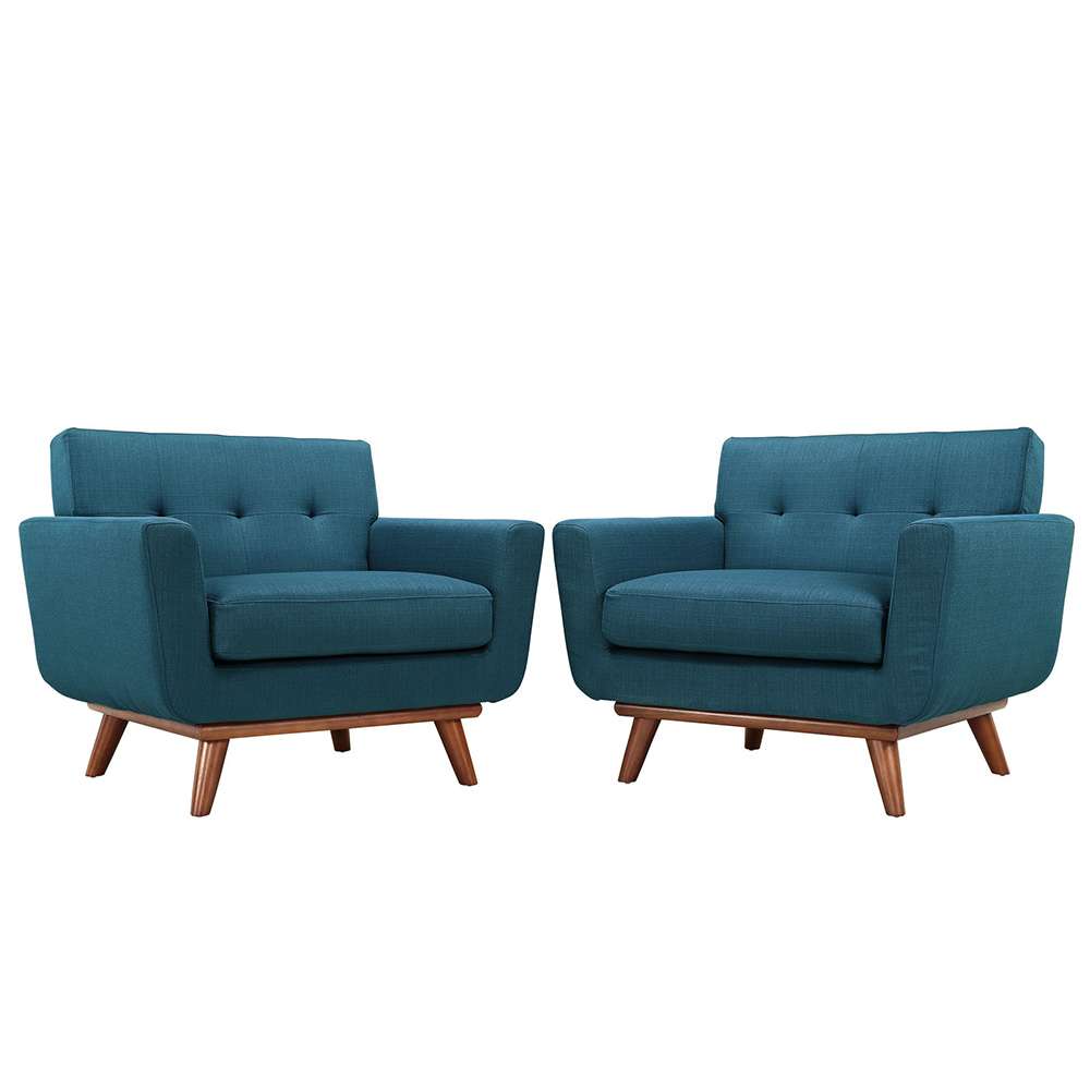 Modway - Engage Armchair Wood (Set of 2) - EEI-1284-AZU veiw 1