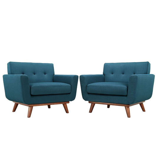 Modway - Engage Armchair Wood (Set of 2) - EEI-1284-AZU veiw 1