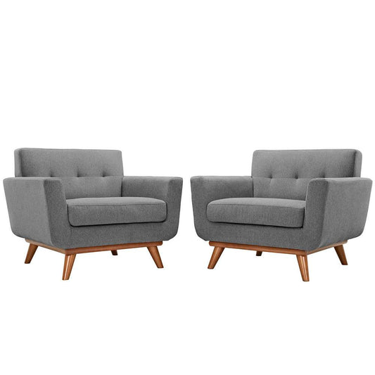 Modway - Engage Armchair Wood (Set of 2) - EEI-1284-GRY veiw 1