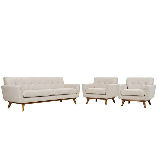Modway - Engage Armchairs and Sofa - 3 Piece Set - EEI-1345-BEI veiw 1