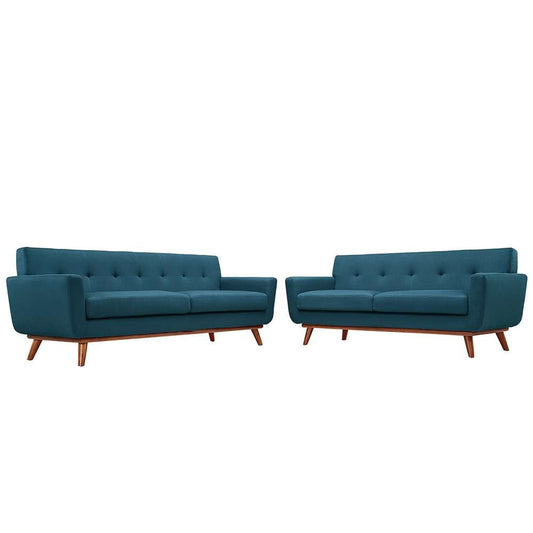Modway - Engage Loveseat and Sofa (Set of 2) - EEI-1348-AZU veiw 1