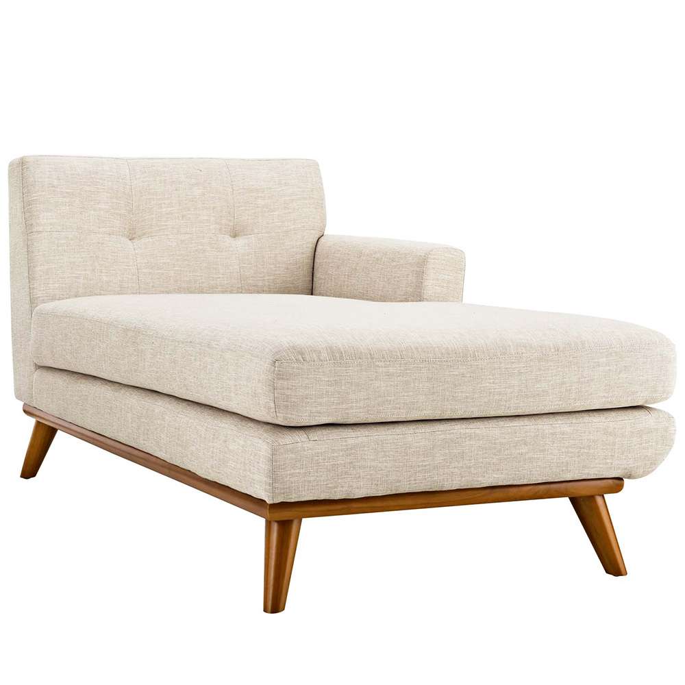 Modway - Engage Right-Facing Upholstered Fabric Chaise - EEI-1794-BEI veiw 1