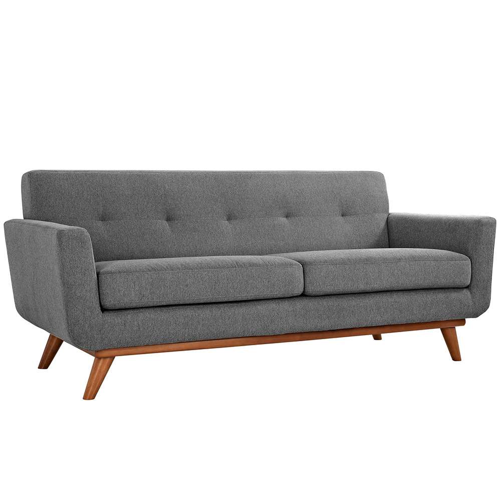 Modway - Engage Upholstered Fabric Loveseat - EEI-1179-GRY veiw 1
