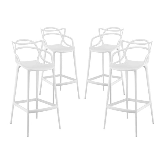 Modway - Entangled Bar Stool (Set of 4) - EEI-2402-WHI-SET veiw 1