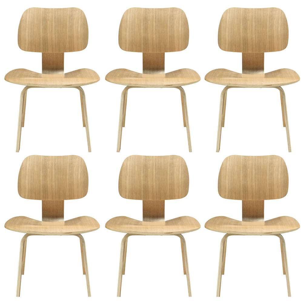 Modway - Fathom Dining Chairs (Set of 6) - EEI-910-NAT veiw 1