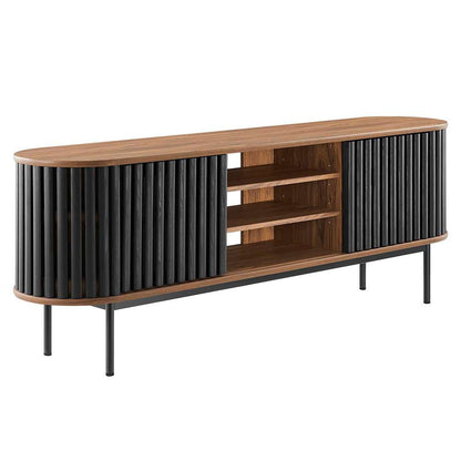 Modway - Fortitude 71in TV Stand - EEI-6522-WAL-BLK veiw 1