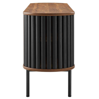 Modway - Fortitude 71in TV Stand - EEI-6522-WAL-BLK veiw 3