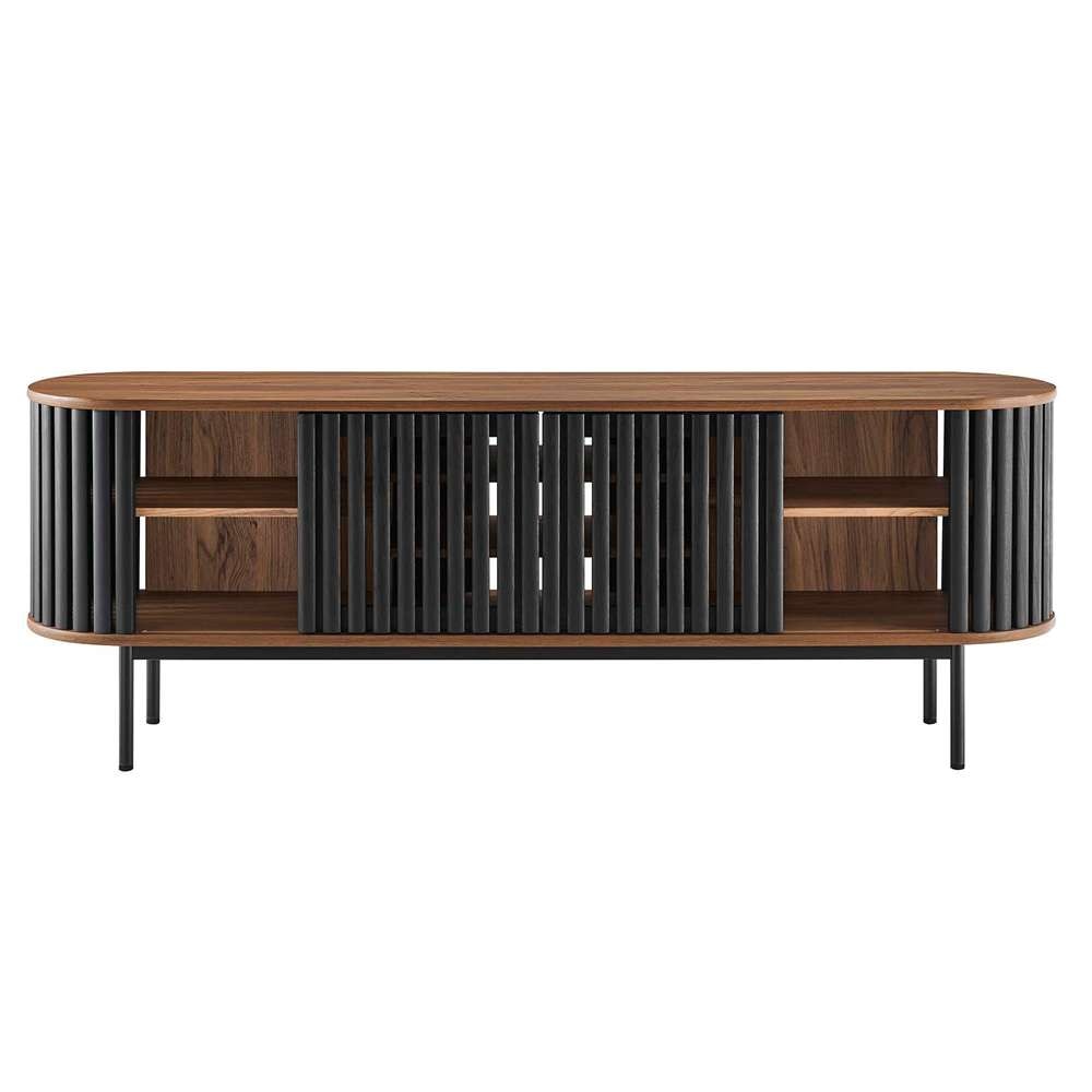 Modway - Fortitude 71in TV Stand - EEI-6522-WAL-BLK veiw 6