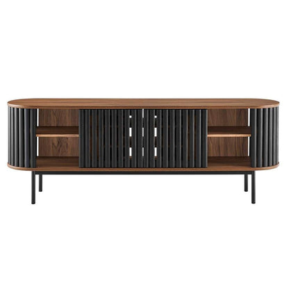 Modway - Fortitude 71in TV Stand - EEI-6522-WAL-BLK veiw 6