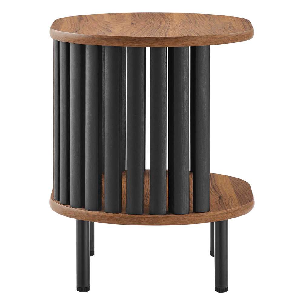 Modway - Fortitude Side Table - EEI-6523-WAL-BLK veiw 3