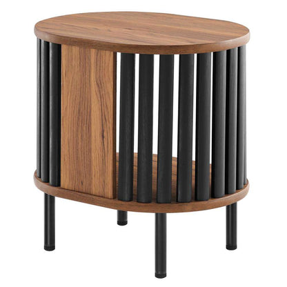 Modway - Fortitude Side Table - EEI-6523-WAL-BLK veiw 4