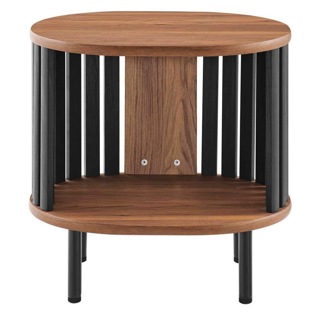 Modway - Fortitude Side Table - EEI-6523-WAL-BLK veiw 5