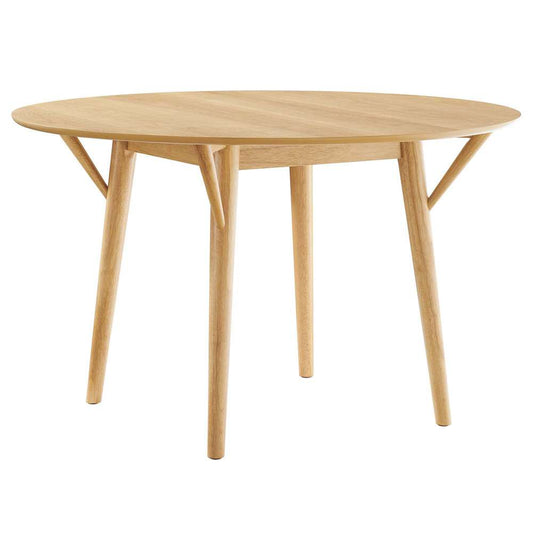 Modway - Gallant 47in Round Dining Table - EEI-5511-OAK-OAK veiw 2