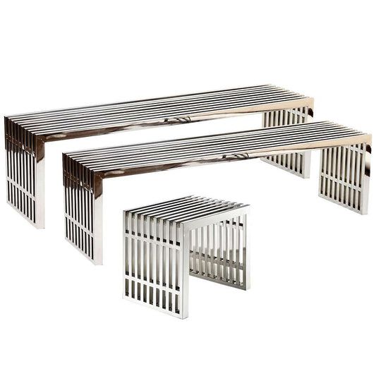 Modway - Gridiron Benches (Set of 3) - EEI-867 veiw 1