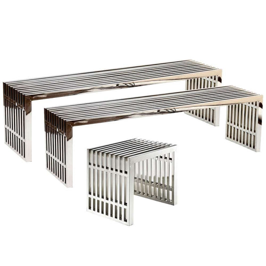 Modway - Gridiron Benches (Set of 3) - EEI-867 veiw 2